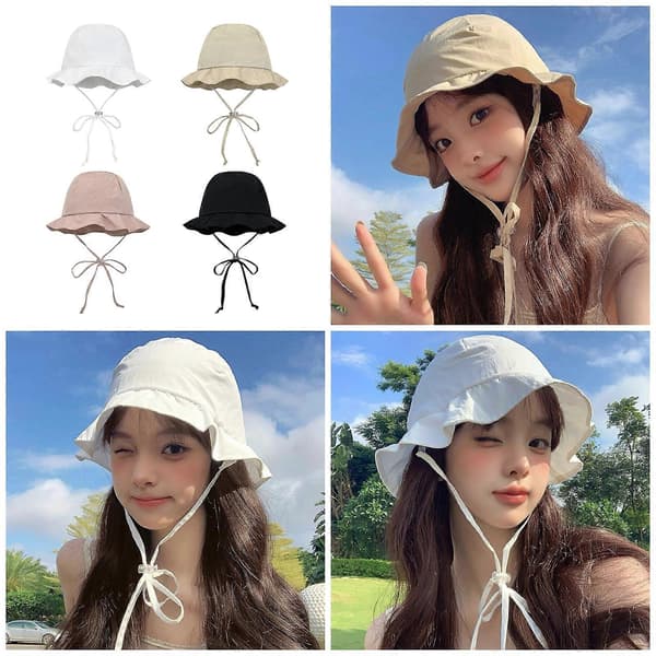 Sofistikerede Unisex-hatte Dramatisk Hat Street Trend Temperament Trendy Hat til Trendy Kvinder Hvid Hvid White