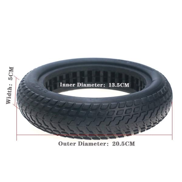 Xiaomi M365 el-løbehjul Dæk 8.5\" Sort 2-pak