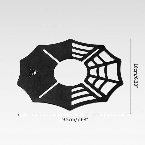 Spider Web Heat Insulation Board Camping Gas Tank Burner Head Heat Shield