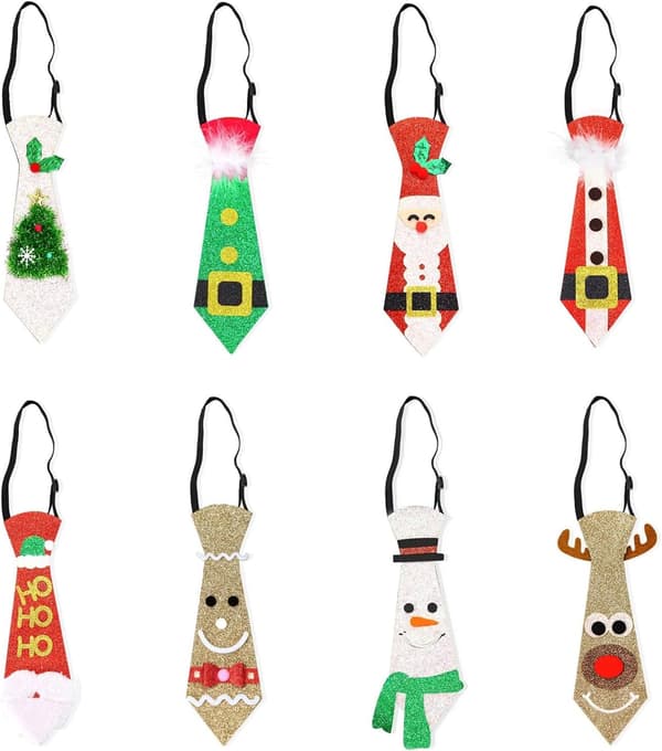 Nytår Jule slips Julemanden Elegant Snemand Slips Julemanden Slips til Børn Mænd Julekostume
