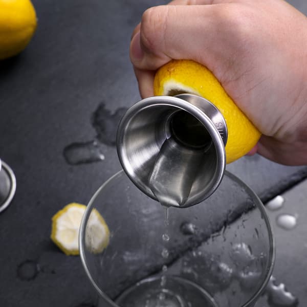 Manuell juicer, appelsin sitron lime sølv rustfritt stål juice DXGHC