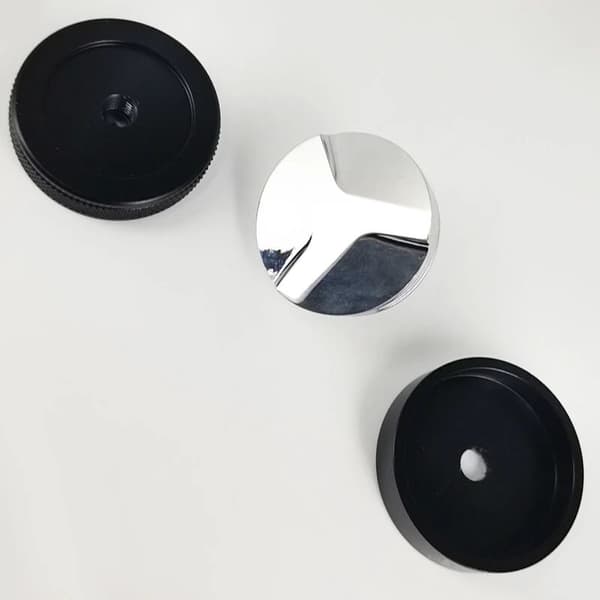 58 mm 304 rustfrit stål kaffedispenser Macaron Cafe Tamper Nivelleringsværktøj med tre skrå vinkler 1 stk (sort)