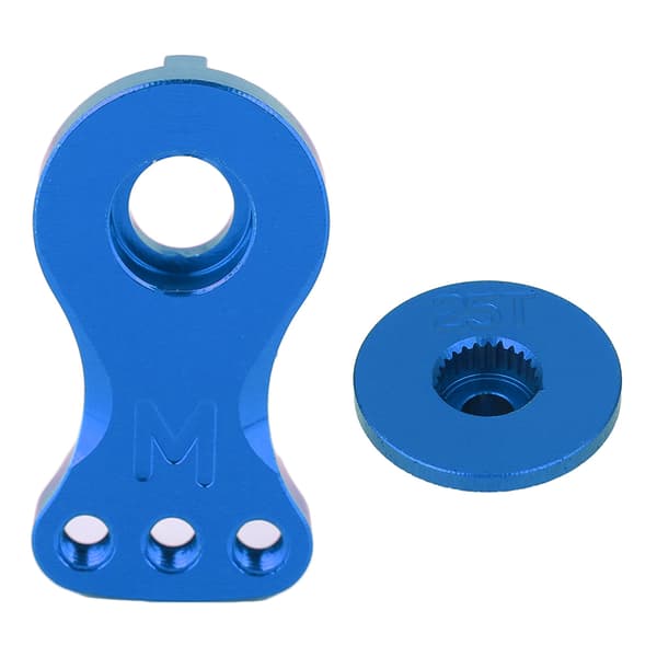 25T Buffer Metal Stål Ring Gear Arm RC Køretøj til 1/10 1/8 RC Bil (N10221NB Blå)