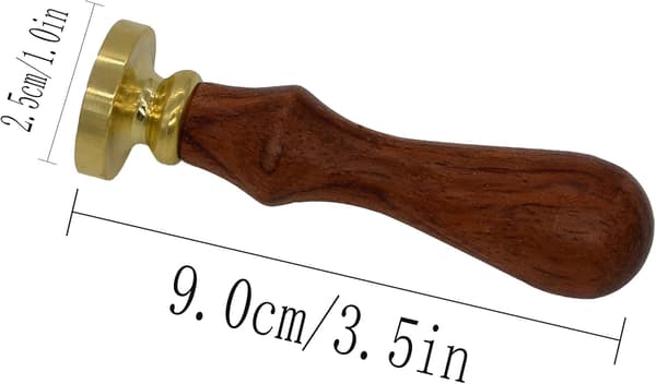 Voksseglstempel bokstav A-Z, alfabet initialseglstempel for jule- og takkekort, bryllupsinvitasjon W-S-2 (bokstav M) -