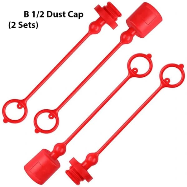 Dust Cap and Socket Protector for Hydraulic Coupling -B 1/2, fits hydraulic coupling