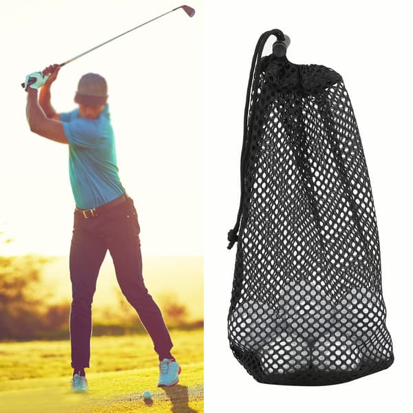 1 stk nylon golfbold netpose opbevaringspose stor størrelse 48-56 bolde superstærk bæreholder