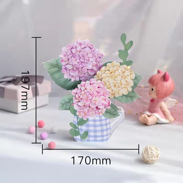 3D Stereo Greeting Card Blessing Message Card Mother's Day Gift E E