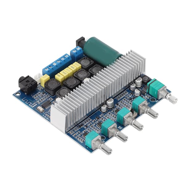 Subwoofer Amplifier Board HIFI High Power 2.1 Channel Amplifier Board with Treble and Bass Control DC 12-24V