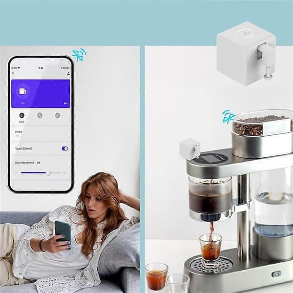 DB Fingerbot Plus Smart Switch Bot Fingerbot Plus Trykknap Smart Hjem Smart Life Stemmestyring med Hvid White