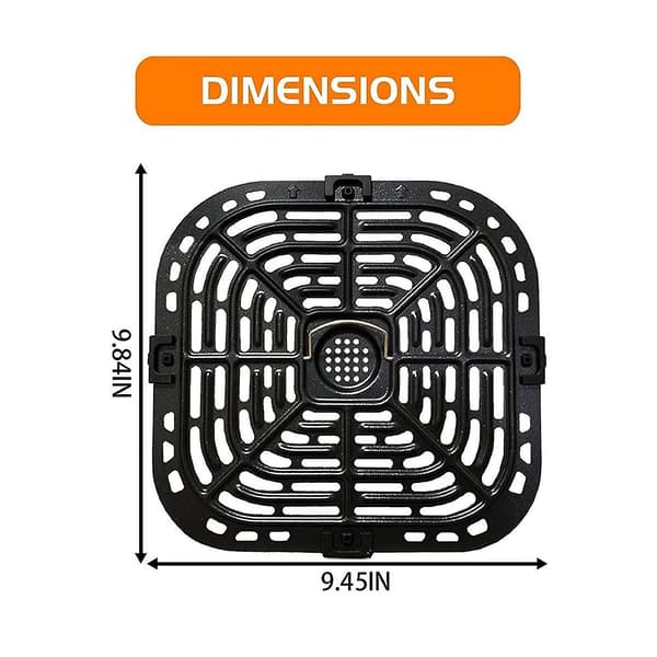 Grillplate for Instant Vortex Plus 6QT Airfryers, Upgraded Square Grill Pan