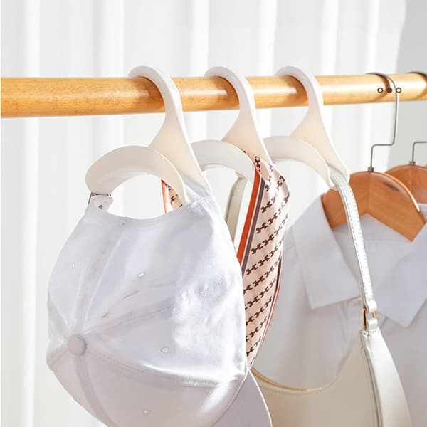 (White) 5 pcs Bag Hanger Hooks, Hanging Bag Organizer Clo,ZQKLA