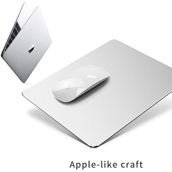 Aluminium Musmatte i Metall for Gaming - Sølv