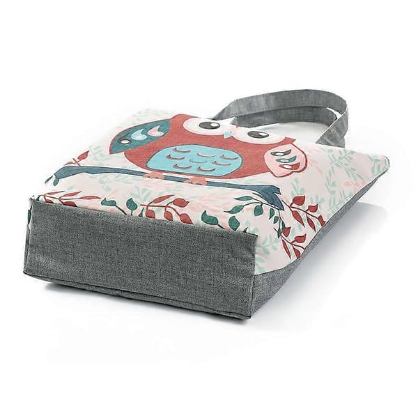 Canvas Tygväska Uggla Tryckt Handväska Stor Kapacitet Återanvändbara Shopping Axelväskor CB098 CB098