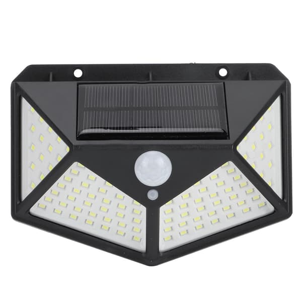 100LED Solar Motion Sensor Light Waterproof Wall Lamp Street Light for Outdoor Garden Yard