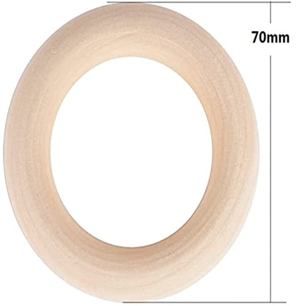 20 st träringar, träring för hantverk DIY hantverksring (70 mm)
