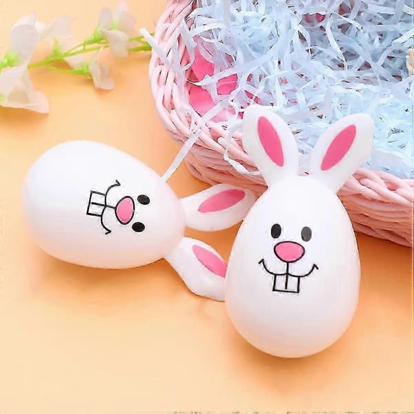 24 Easter Egg Ornaments Openable Easter Bunny Egg Shape Decor Easter Party Favors