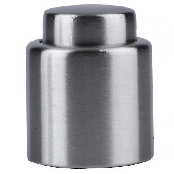 Champagnestopper, mat rustfrit stål, flaskeprop