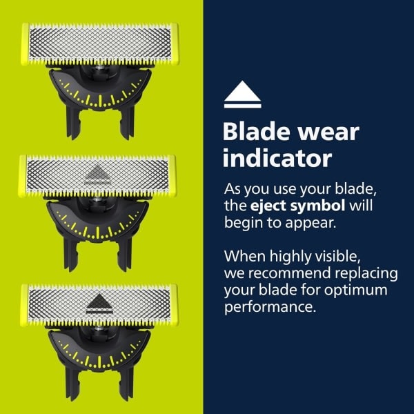3-pak Rakblade 360-blade Kompatible med Philips Oneblade Erstatningsblade One Blade Pro-blade Me 360° rotation（casa）