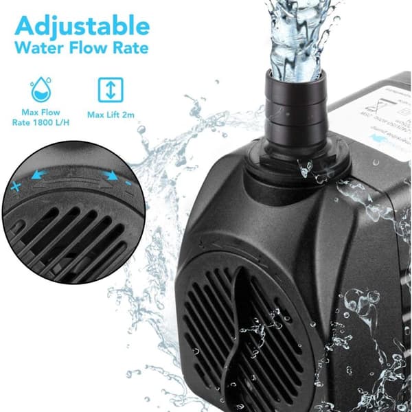 Mini Submersible Water Pump 25w 1500l/h 220v 1.5m Brushless Motor