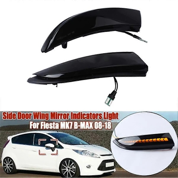 LED Dynamisk Sidespejl Blinklys til Fiesta MK7 2008-2017
