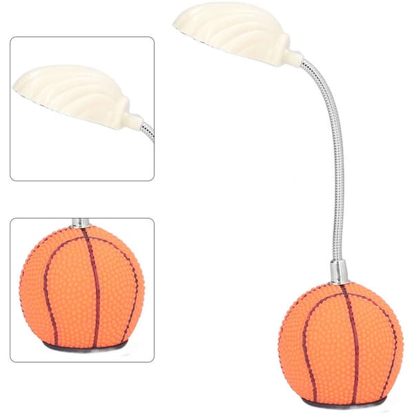 LED-skrivebordslampe, øyebeskyttelse, søt basketball, USB-lading, studiebordslampe for lesing, arbeid, studier