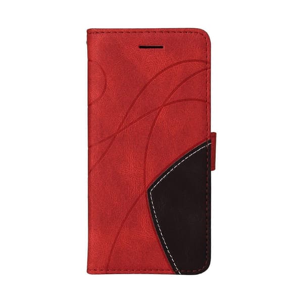 For Samsung Galaxy S10 Lite / A91 Two-tone Splicing Horizontal Flip PU Leather Case with Holder & Card Slots & Wallet [DB] Red Red