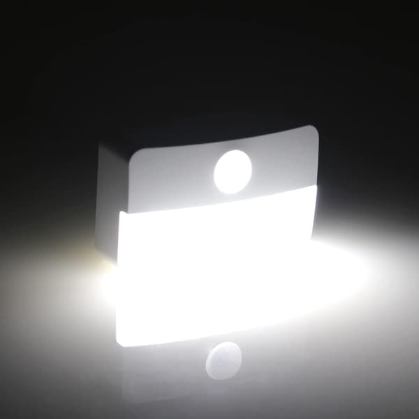Natlampe med bevægelsessensor, sensorlampe, 2 LED-skabslamper, batteridrevet accentlampe, kold hvid