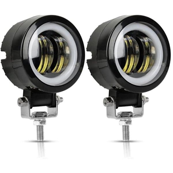 st motorsykkel LED arbeidslys LED frontlys 20W tåkelys med blenderåpning bil LED engleøye frontlys