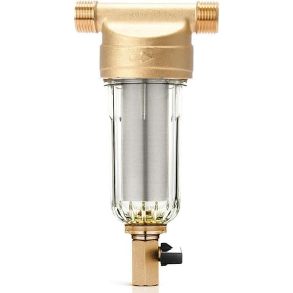 Sediment Water Filter, Reusable Spin-Down Sediment Filter Water Filter for Well Water Pipe Sediment Filter (3/4 \" External Thread)