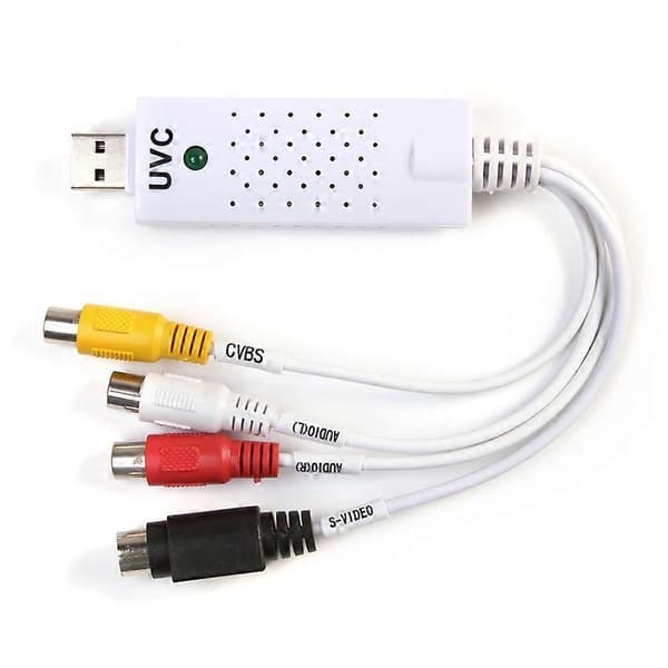 USB 2.0 Video TV-tuner Lydopptakskort Konverteringsadapter for Win 7 8 10 Mac