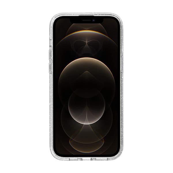iPhone 12 Pro Max Mobildeksel Støtsikkert med Glitter - Gjennomsiktig Transparent transparent