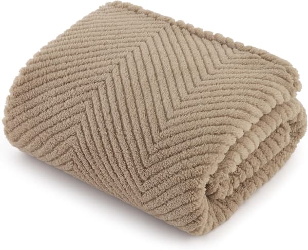 Vaskbart teppe for store hunder - Korallfleece hundeteppe, kjæledyrteppe, (1 stk, 76*100cm, brun)