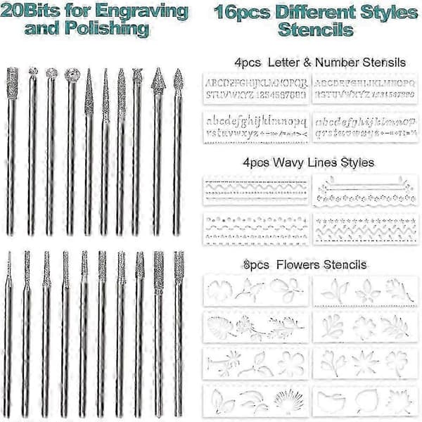 Engraving Pen, Electric Engraving Tool Kit USB Rechargeable Engraving Pen Micro Cordless Carving Tool For DIY Art