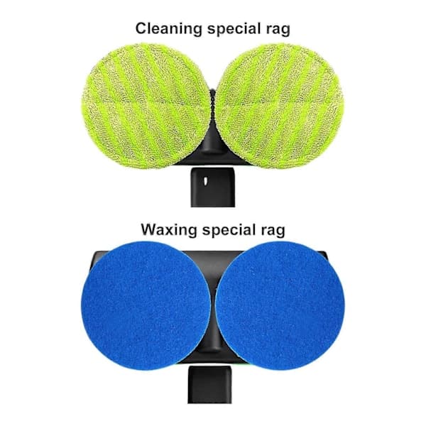 Electric Floor Cleaner with Rotating Mop, Scrubber, Polisher, Floor Cleaning Tool Two Blue