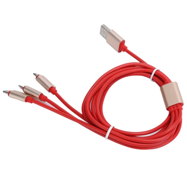 3-in-1 Fast Charging Cable Multi Charger for Phone Tablet Music Player