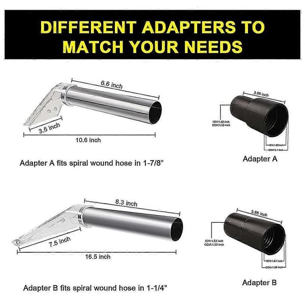 Carpet Cleaning Machine Nozzle - Cleaning Tool Vacuum Cleaner Clear Upholstery Car Care Transform Wet/Dry Vacuum