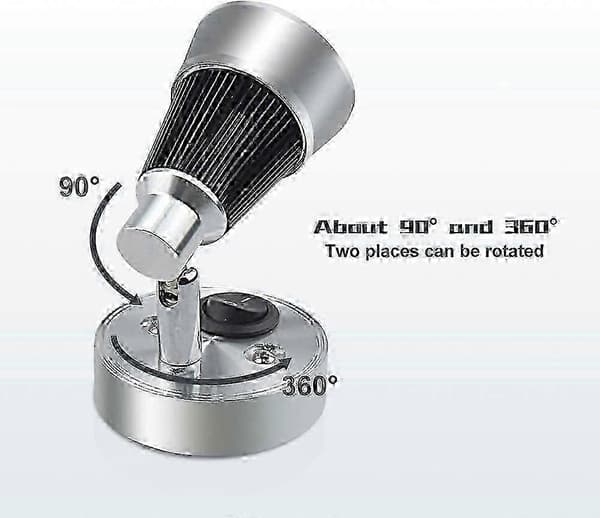 12V LED RV Reading Light with Switch, 3W Dimmable Wall Lamp for RV Interior Lighting, Caravan, Boat