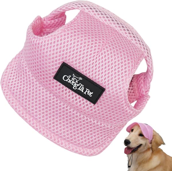 Hunder med topplue, hunder lue justerbar baseballcaps med aktiv -