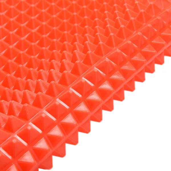 Non-stick Silicone Oven Mat, Pyramid-shaped Healthy Cooking. Red