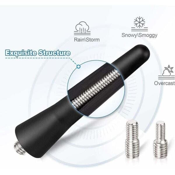 Car Antenna FM DAB Car Radio Antenna 6.5 cm Mini Short Car Antenna with Powerful FM/AM/DAB Reception Function,