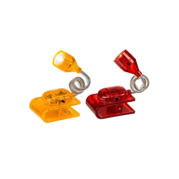 3 x Book Lamp - Reading Lamp / LED Lamp with Clip - Multicolor Book Lamp