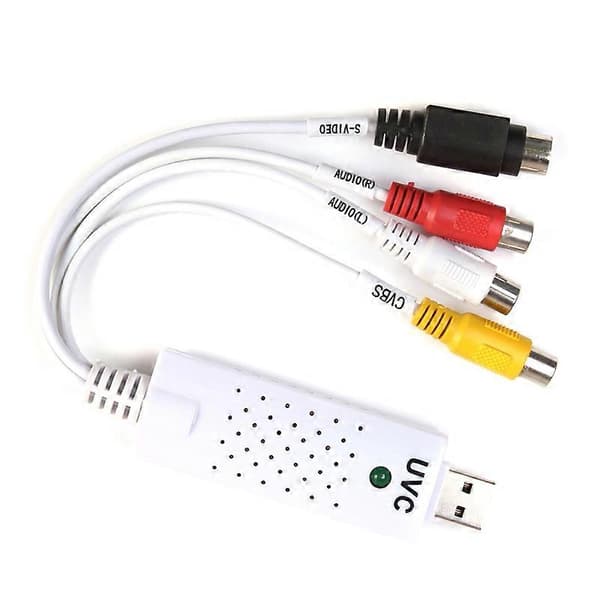 USB 2.0 Video TV-tuner Lydopptakskort Konverteringsadapter for Win 7 8 10 Mac