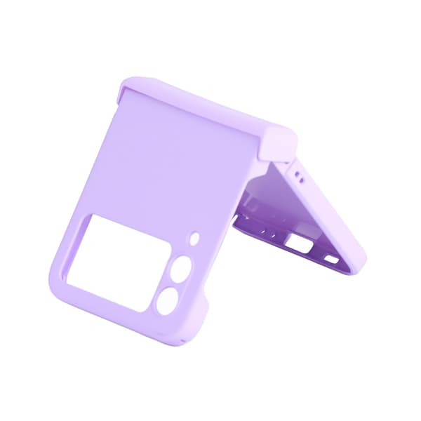 Foldable Screen Phone Case Ultra Thin Scratch Resistant Shockproof Portable Mobile Phone Protective Shell Purple for Zflip3
