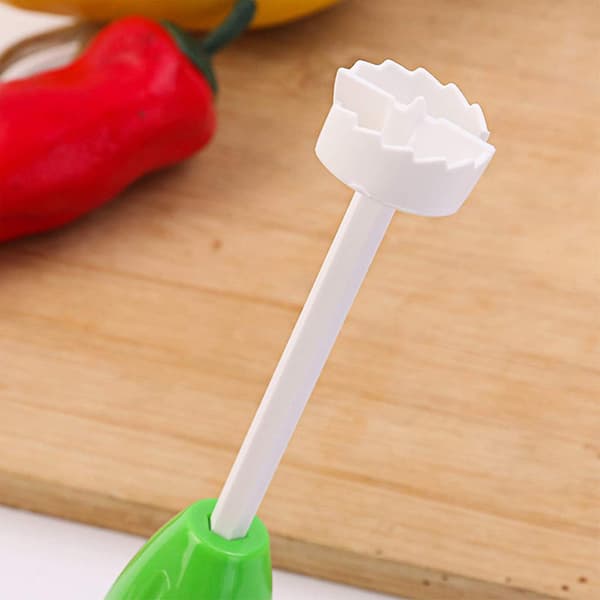 4-pack Vegetable Corer Spiral Cutter Digging Tool Corer for Stuffed Vegetables Home Kitchen Tool