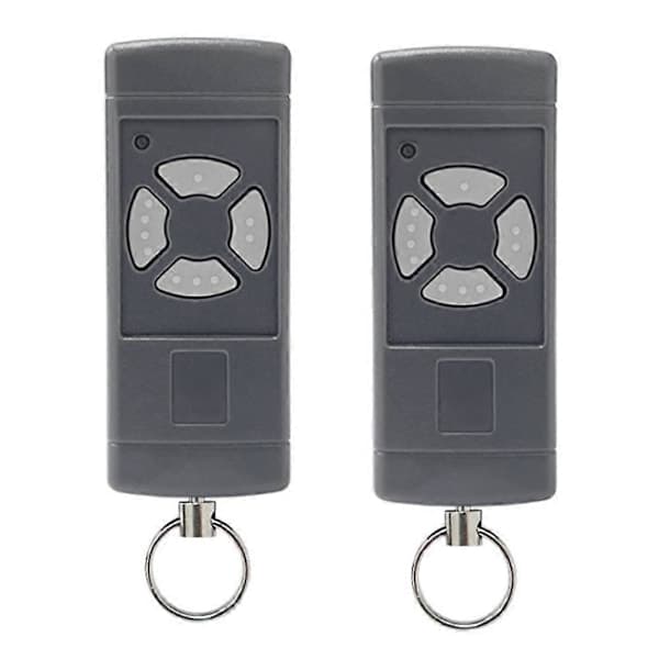 2-pack Garage Door Remote Control for HSE2-40, HS4-40, HSM4-40, Grey Buttons 40.685MHz Handheld Transmitter