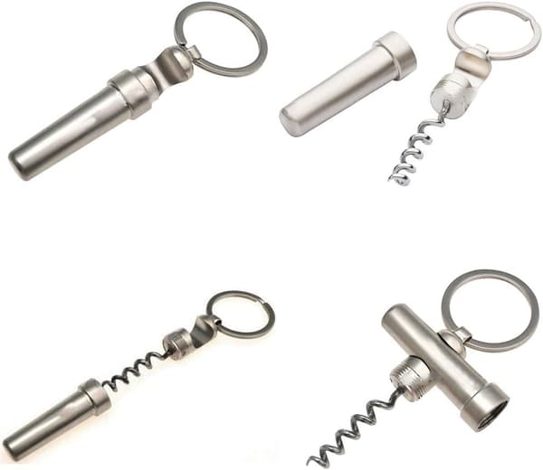 3-i-1 Original Nøglering Flaskeåbner, Proptrækker Screwpull Far