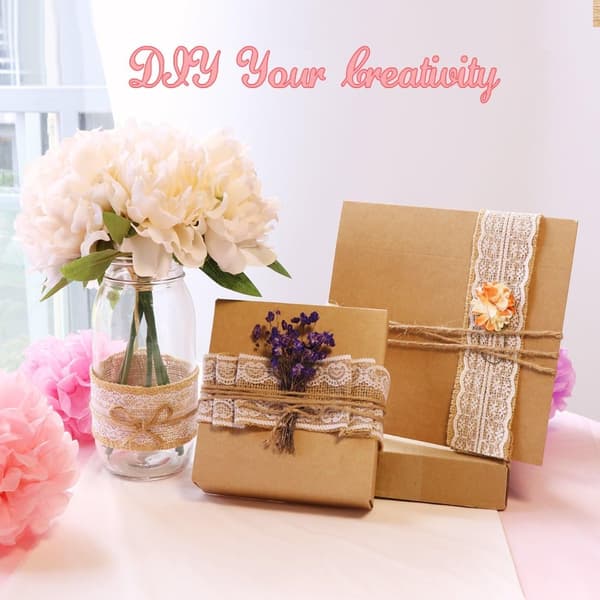 Hemp Rope Weaving Lace Linen Roll Craft Decoration