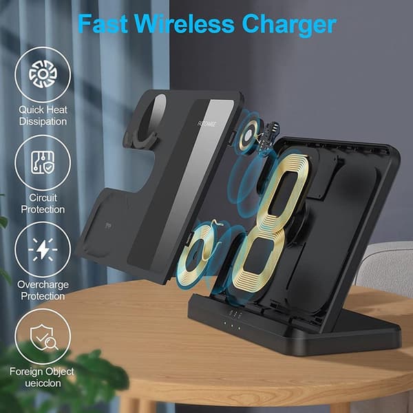 Wireless charger compatible with Samsung charging station 3 in 1 KLB