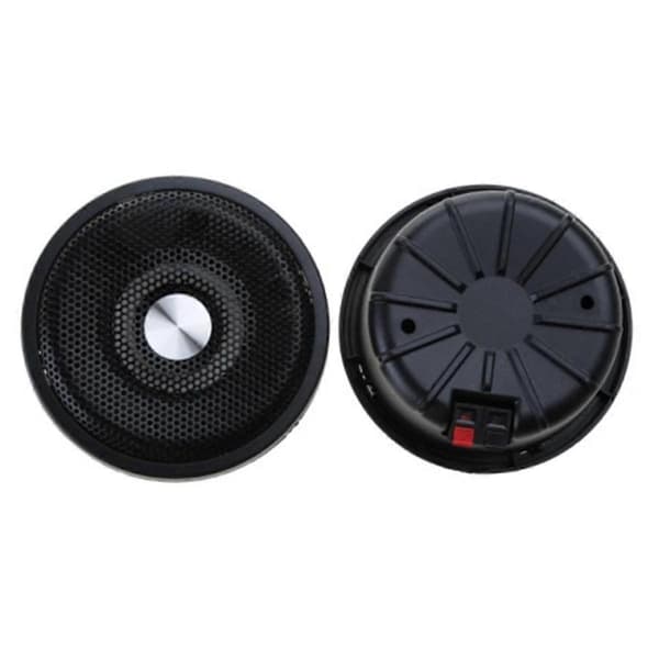 1 Pair Waterproof 4Ohm 15W Full Marine Boat Ceiling Wall Speaker Lawn J60A (Black)