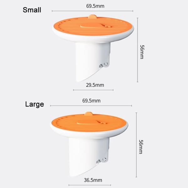 Magnetisk gulvavløpslokk for avløpsdeodorant, 3 cm (grønn)
